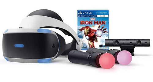 Playstation Oculos Ps4/ Ps5 Vr Iron Man Kit Move  Novo Nfe