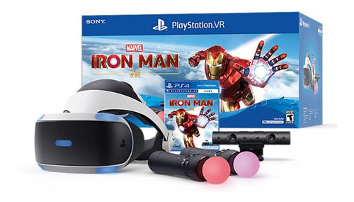 Playstation Oculos Ps4/ Ps5 Vr Iron Man Kit Move  Novo Nfe