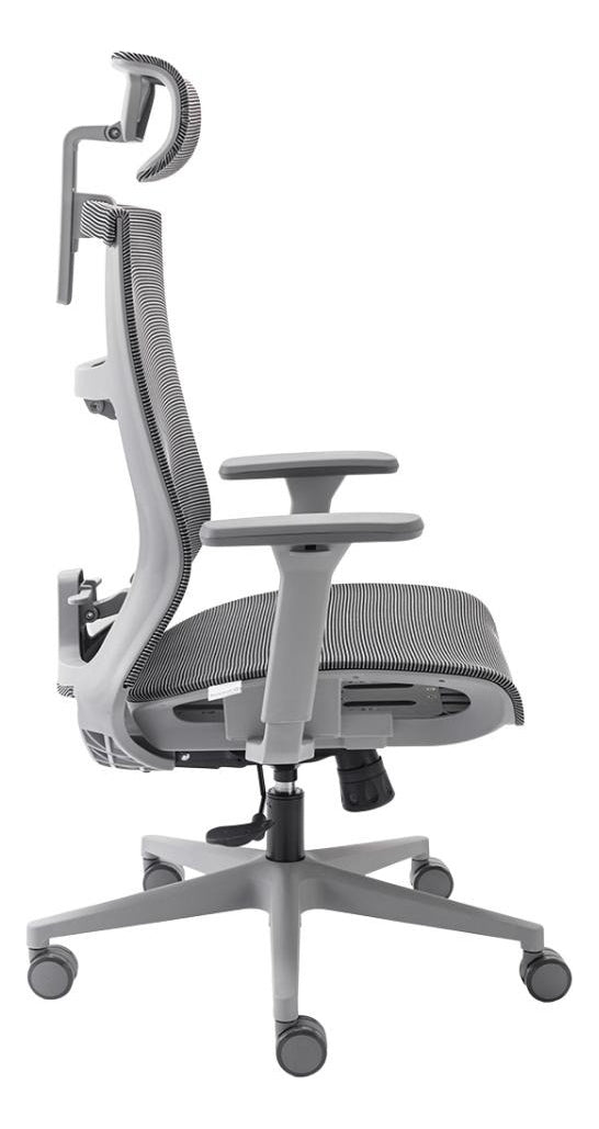Cadeira De Escritório Ergonômico Cinza Elements Vertta Pro