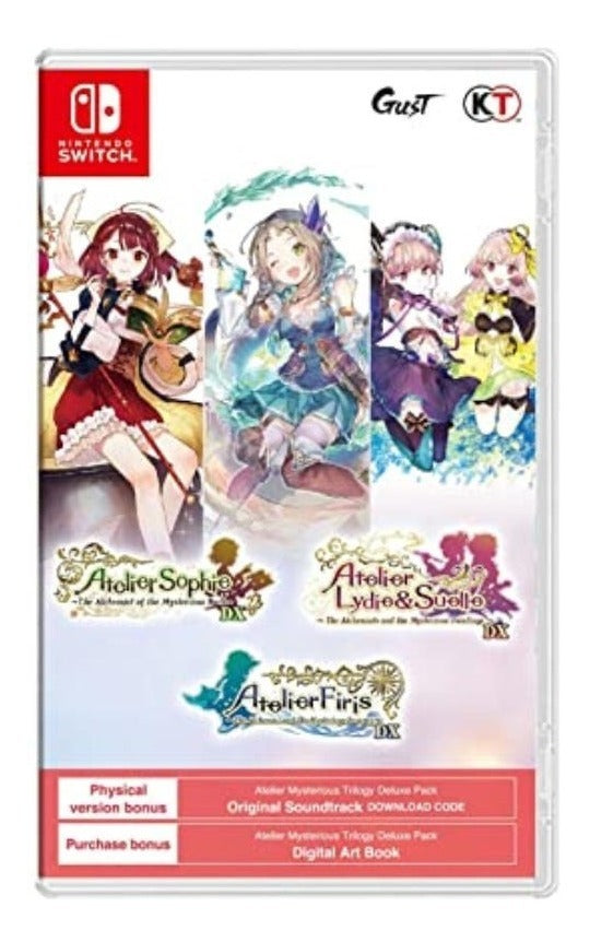 Atelier Mysterious Trilogy Deluxe Switch Midia Fisica