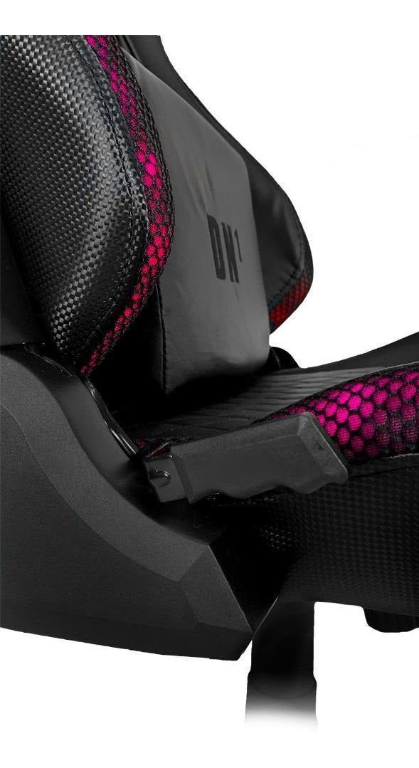 Cadeira de escritório Draxen DN1 25.010.327 gamer ergonômica  preta com estofado de couro sintético