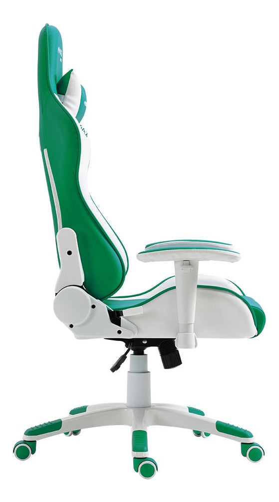 Cadeira Gamer Mx5 Giratória Branco E Verde - Mymax Material do estofamento Couro sintético