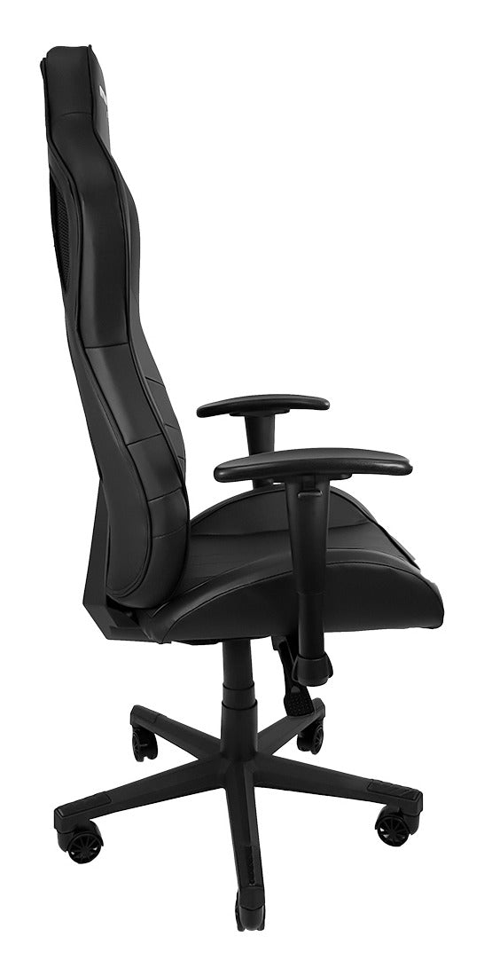 Cadeira de escritório Mymax MX11 gamer ergonômica preta com estofado em tecido sintético