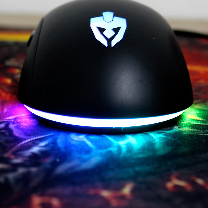 Mouse Gamer Para Jogo Usb Zon Evolut Ótico 7200 Dpi Efeitos Led Rgb Software Macro Programável Profissional