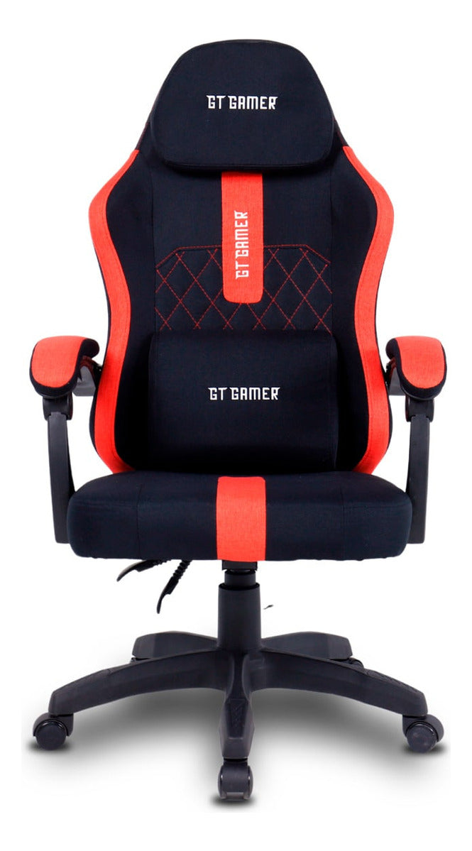 Cadeira Gamer Giratória Ergonômica Cor Preto e Vermelho GT Mars Goldentec