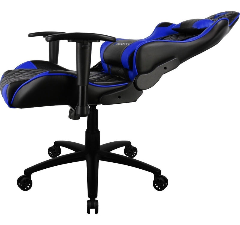 Cadeira Gamer De Escritório Ergonômica ThunderX3 Tgc12 Preto E Azul Revestimento Sintético