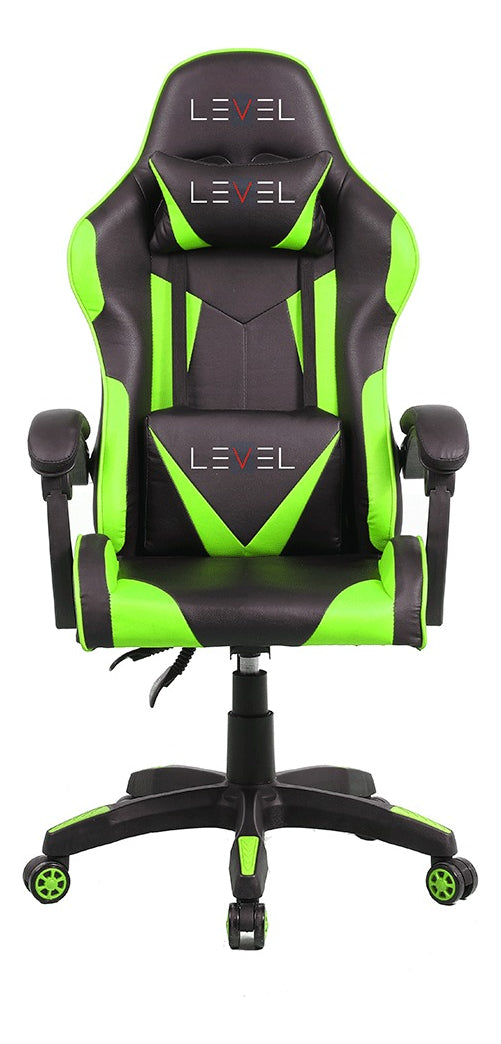 Cadeira Gamer Reclinável Ergonômica Giratória Level Lv-c01dn Cor Verde Material Do Estofamento Sintético Pu