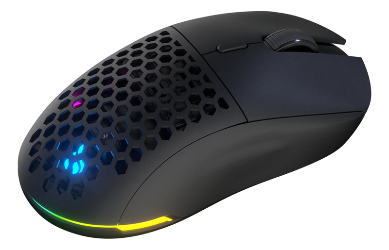 Fallen Mouse Gamer Pantera Pro Wireless Preto Sem Fio Com Led Rgb