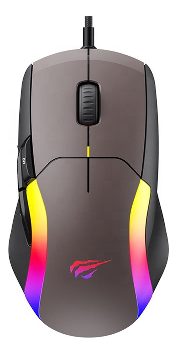 Mouse Gamer Rgb Havit Ms959s 8 Botões 10000 Dpi Preto
