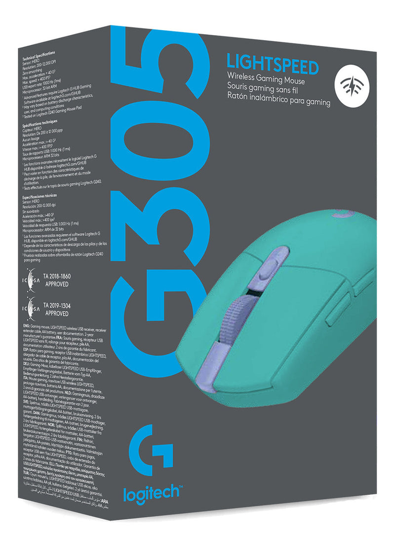 Mouse Sem Fio Para Jogos G305 Lightspeed Verde Logitech G
