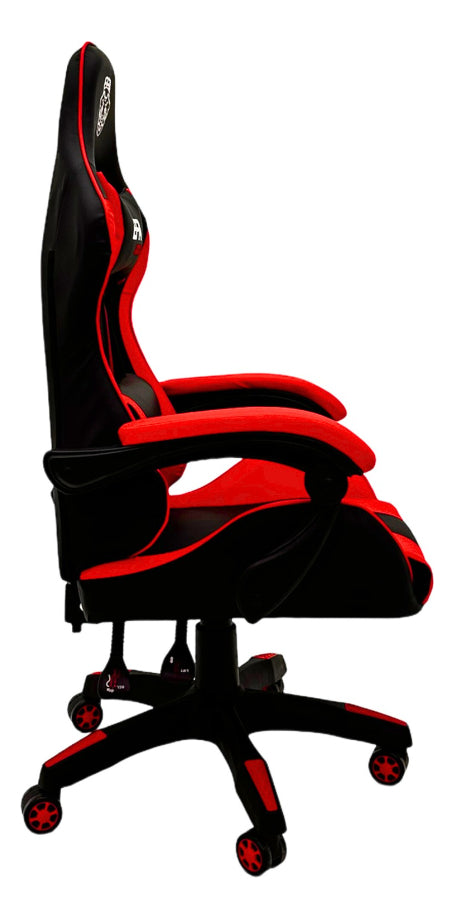 Cadeira de escritório EFA GAMING R gamer ergonômica vermelha com estofado de couro sintético