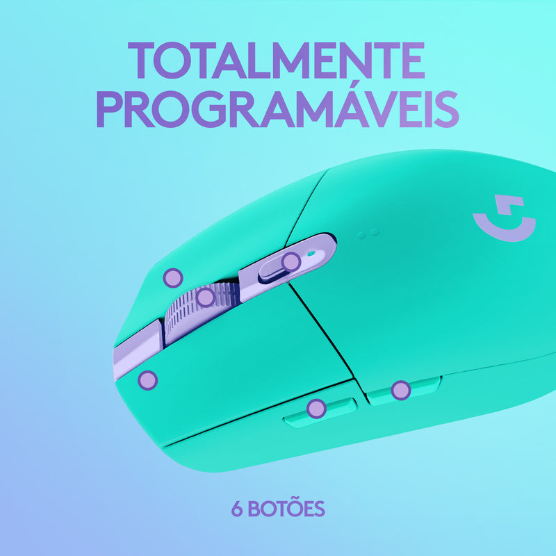 Mouse Sem Fio Para Jogos G305 Lightspeed Verde Logitech G