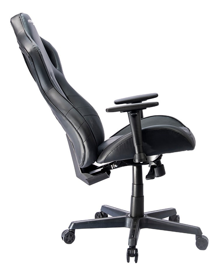 Cadeira de escritório Mymax MX11 gamer ergonômica preta com estofado em tecido sintético