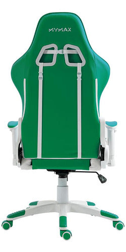 Cadeira Gamer Mx5 Giratória Branco E Verde - Mymax Material do estofamento Couro sintético