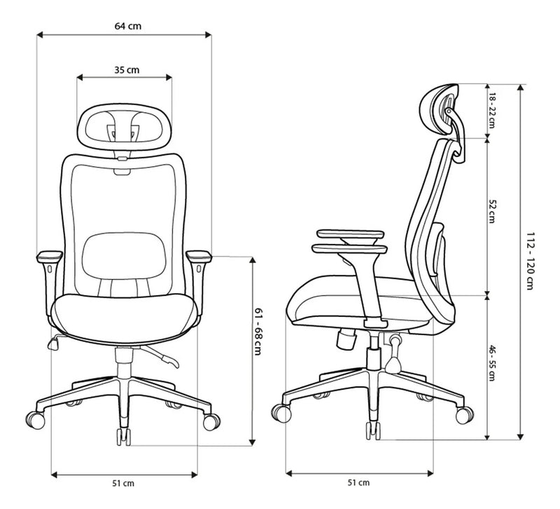 Cadeira Ergonômica De Escritório Astra Pro Preta Elements