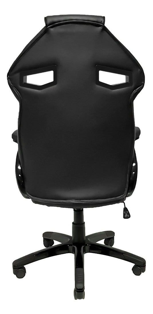 Cadeira de escritório Mymax MX1 gamer ergonômica preta com estofado em tecido sintético