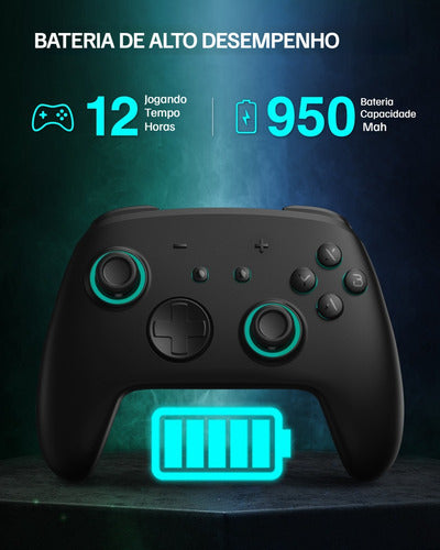 Controle Funlab Com Nfc E Bluetooth Para Nintendo Switch /pc