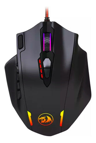 Mouse Para Jogo Redragon Impact M908 Preto