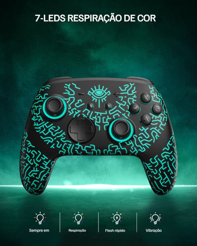 Controle Funlab Com Nfc E Bluetooth Para Nintendo Switch /pc