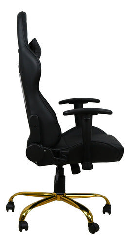 Cadeira Gamer Mymax Mx7 Preto Gold Edition