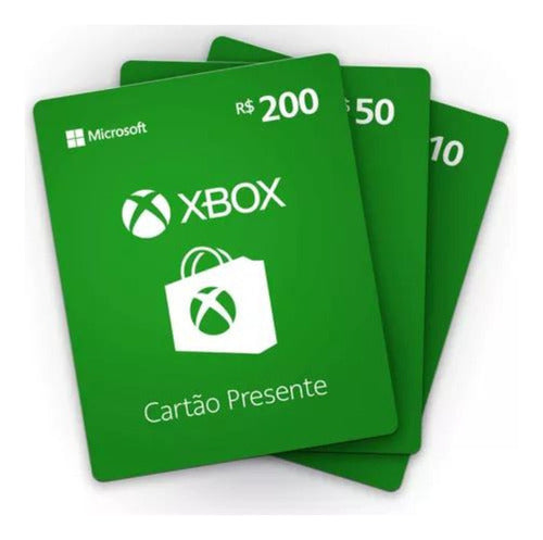 Gift Card Xbox Cartão Presente Microsoft Live R$ 140 Reais