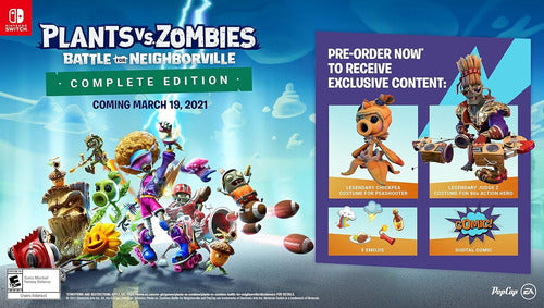 Jogo Plants Vs Zombies Battle For Neighborville Ce Switch