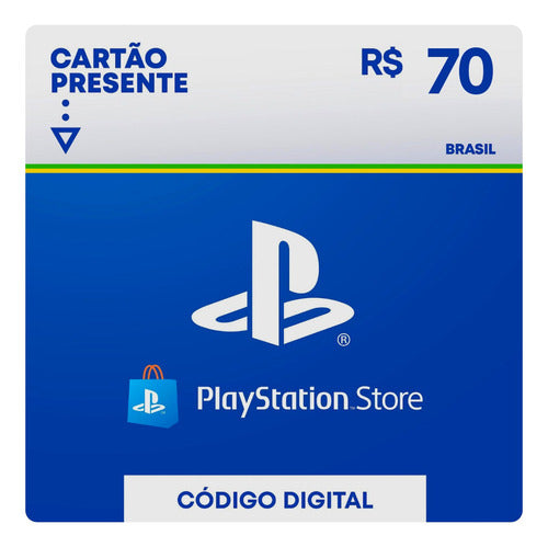 Giftcard Playstation Cartao Psn Card Brasil R$ 70 Reais