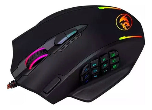Mouse Para Jogo Redragon Impact M908 Preto