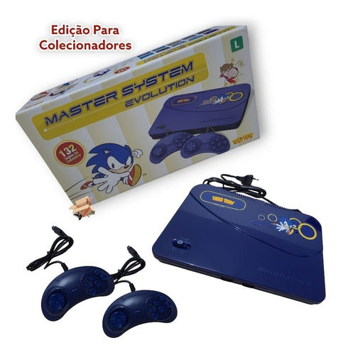 Console Tectoy Sega Master System Evolution Azul Novo Nf
