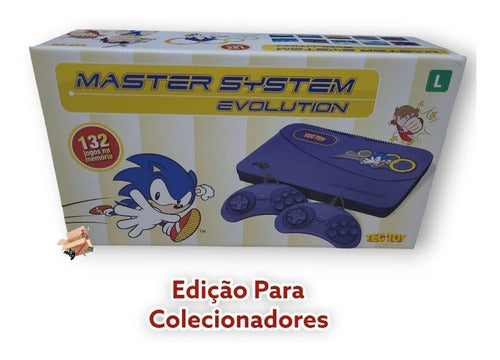 Console Tectoy Sega Master System Evolution Azul Novo Nf