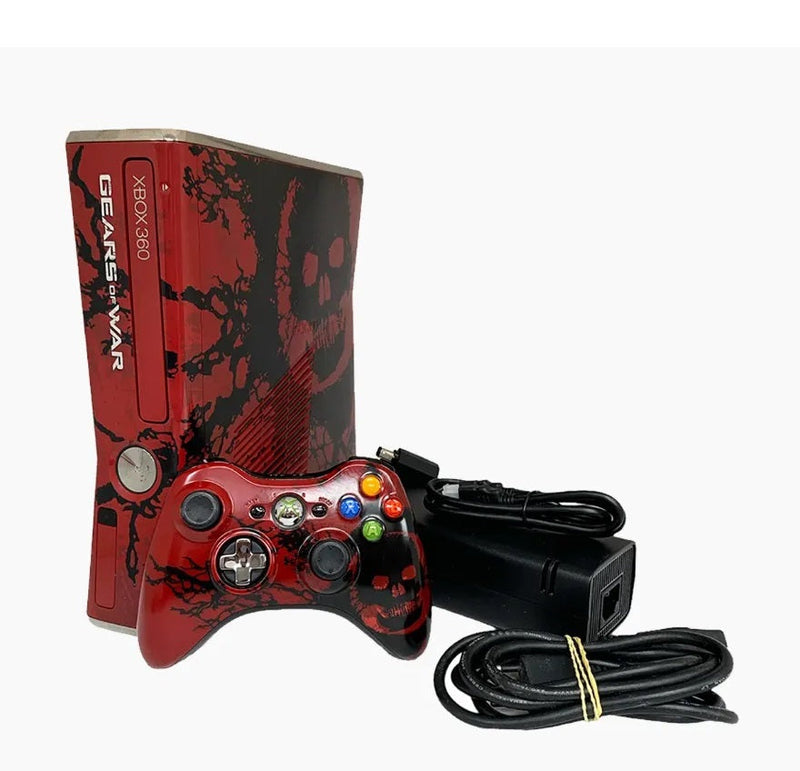 Console Xbox 360 Slim 250GB (Edição Limitada Gears of War 3) - Microsoft + 1 Controle + 3 Jogos