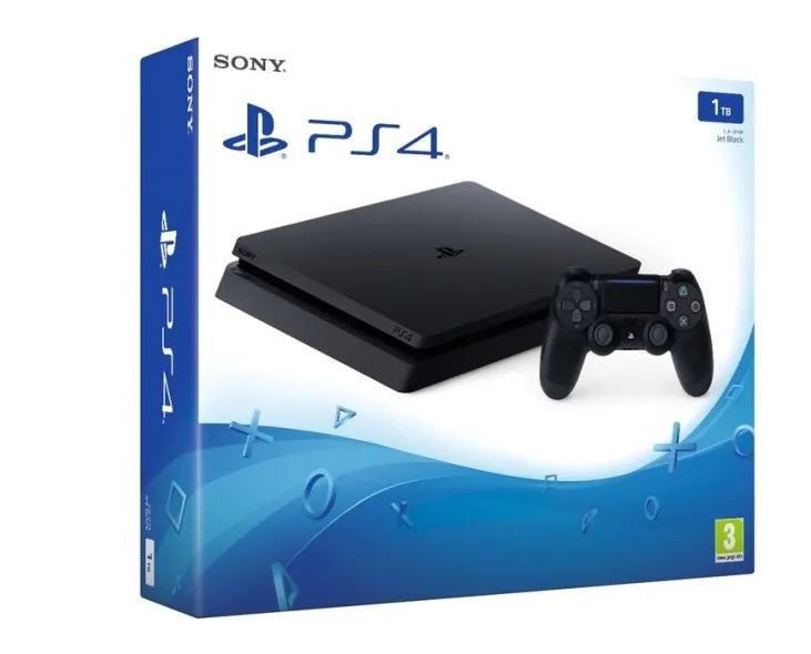 Console Playstation 4 Slim 1 Terabyte  Novo + 2 Controles + 3 Jogos