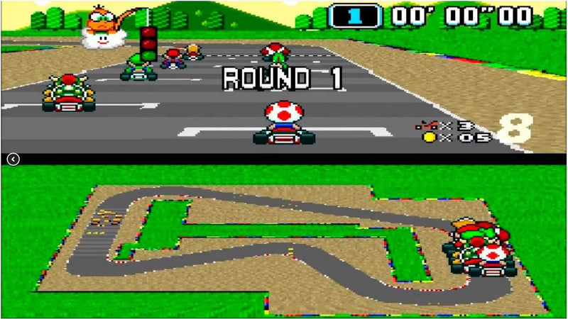 Jogo Super Mario Kart - SNES