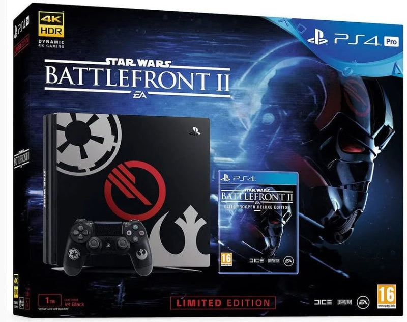 PlayStation 4 Pro 1TB Limited Console Star Wars Battlefront 2 PS4