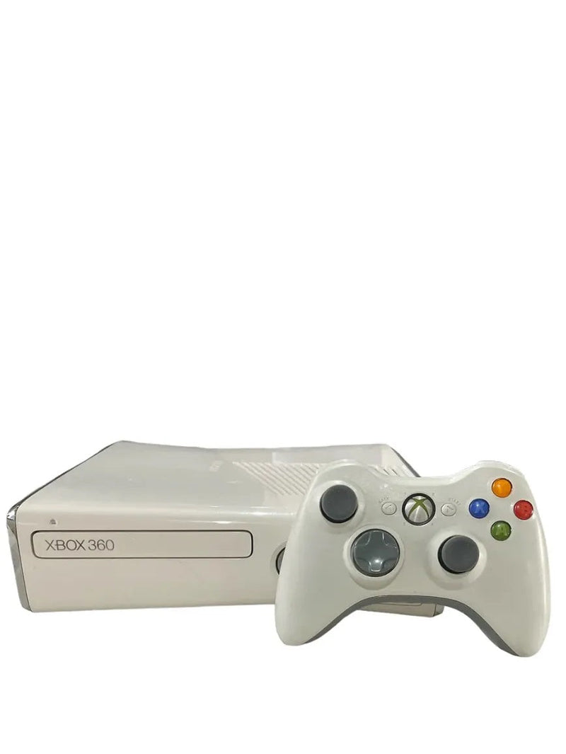 Console Xbox 360 Slim 4GB Branco - Microsoft + 1 Controle + 3 Jogos